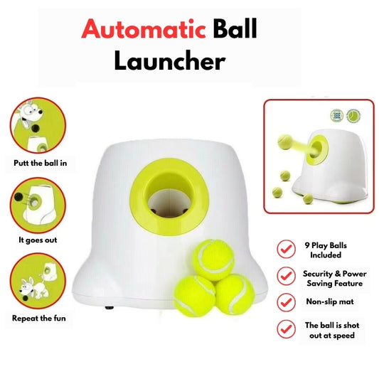 FetchMaster™ Automatic Tennis Ball Launcher