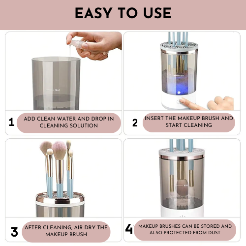 AutoClean Makeup Brush Cleaner