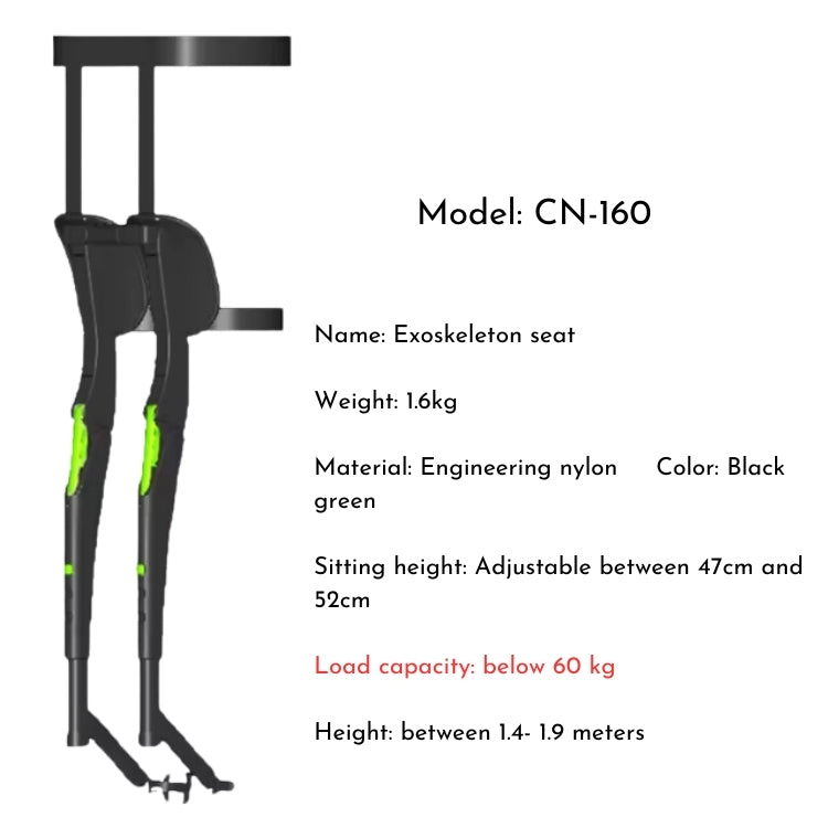 ErgoSeat™  Exoskeleton Wearable Folding Chair