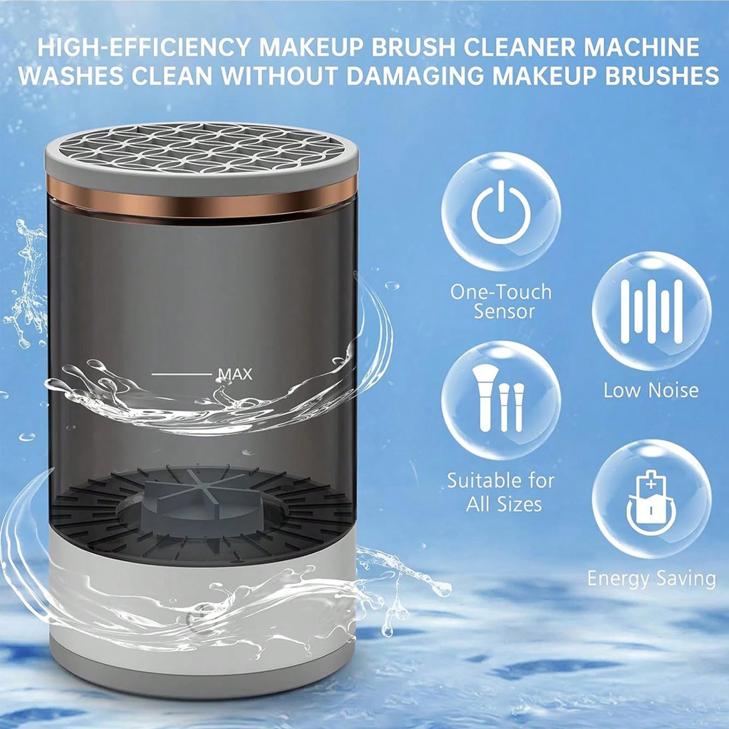 AutoClean Makeup Brush Cleaner